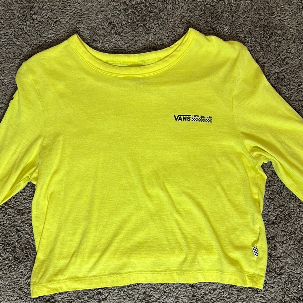 Vans Neon Yellow 3/4 Sleeve Shirt